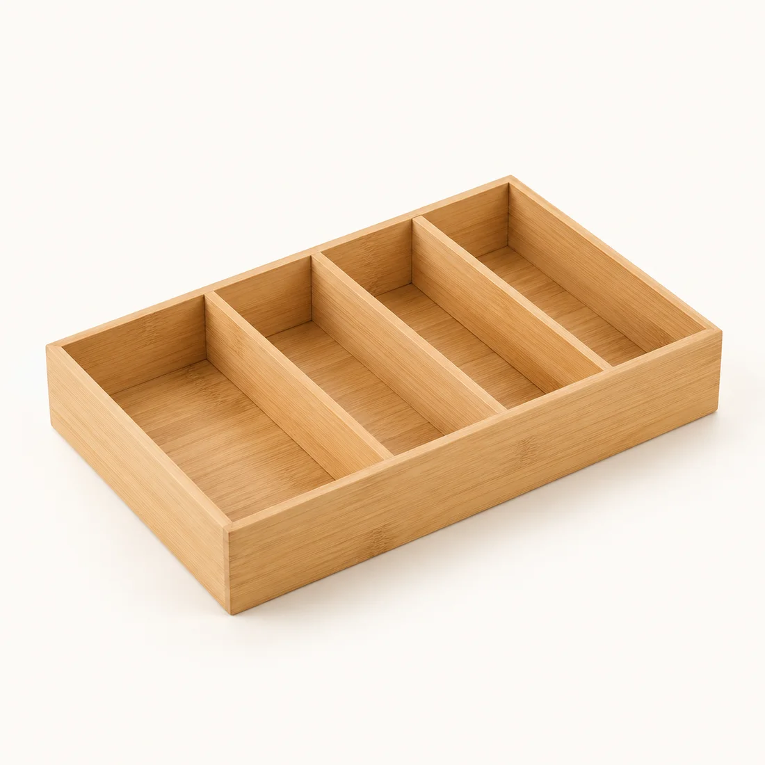 Divide Drawer Organizer in Natural bamboo